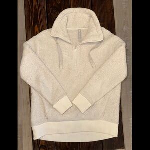 Athleta Cream Teddy Jacket